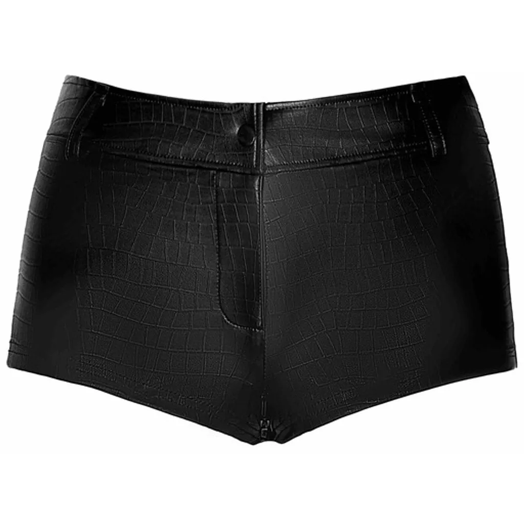 Noir Handmade Wild Crocodile Wetlook Shorts
