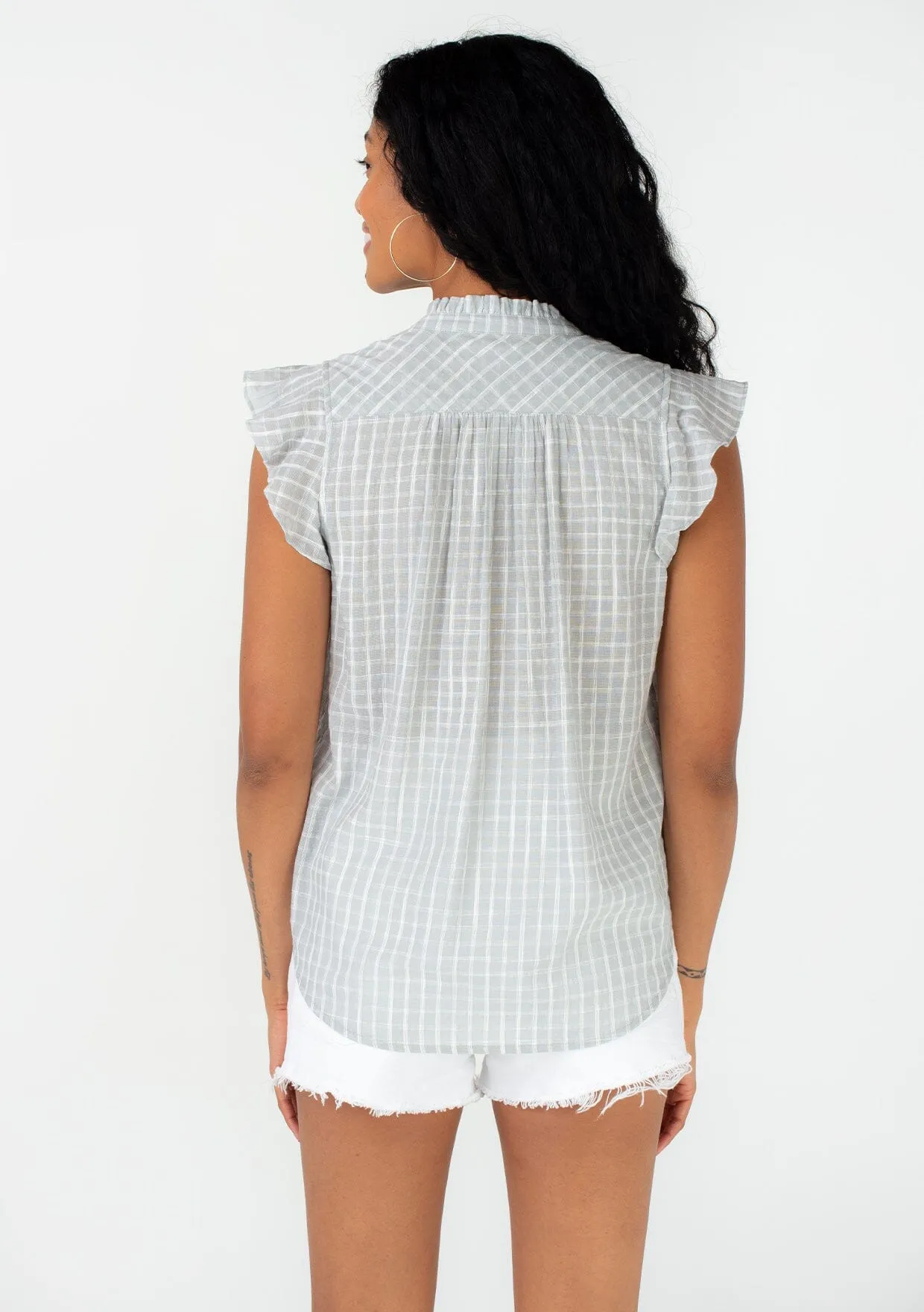 Noor Flutter Sleeve Top