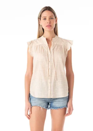 Noor Flutter Sleeve Top