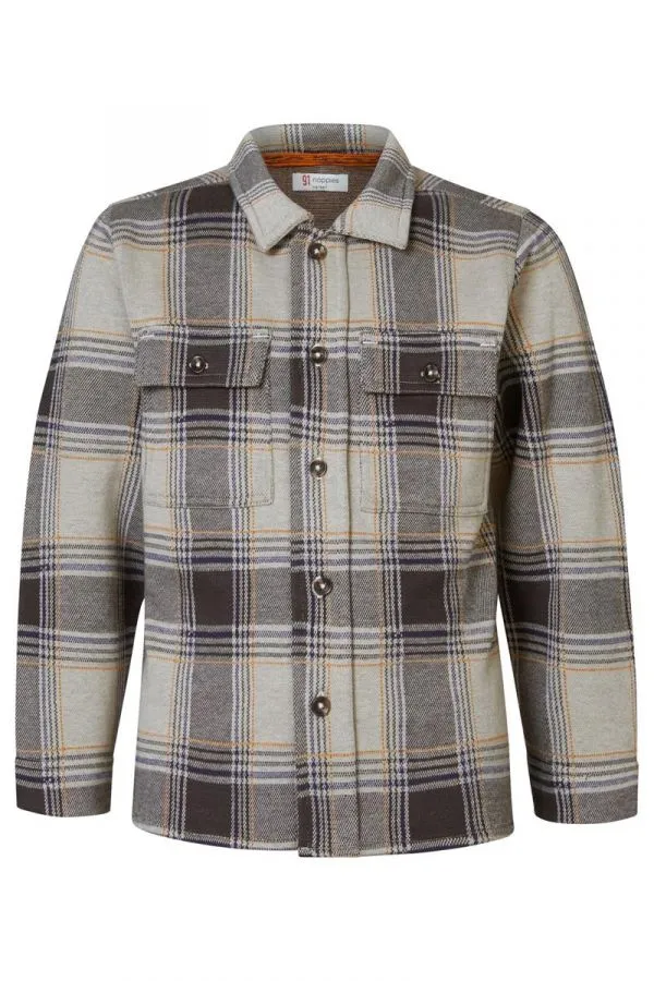 Noppies Boys Long Sleeve Plaid Harlow Shirt - Fog