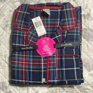 NWT Vera Bradley plaid pajama set