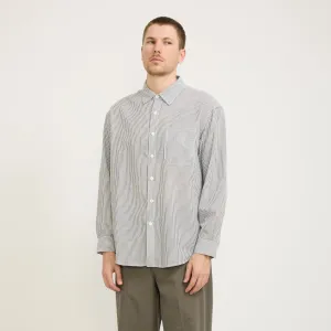 OG Stripe Seersucker Shirt Black