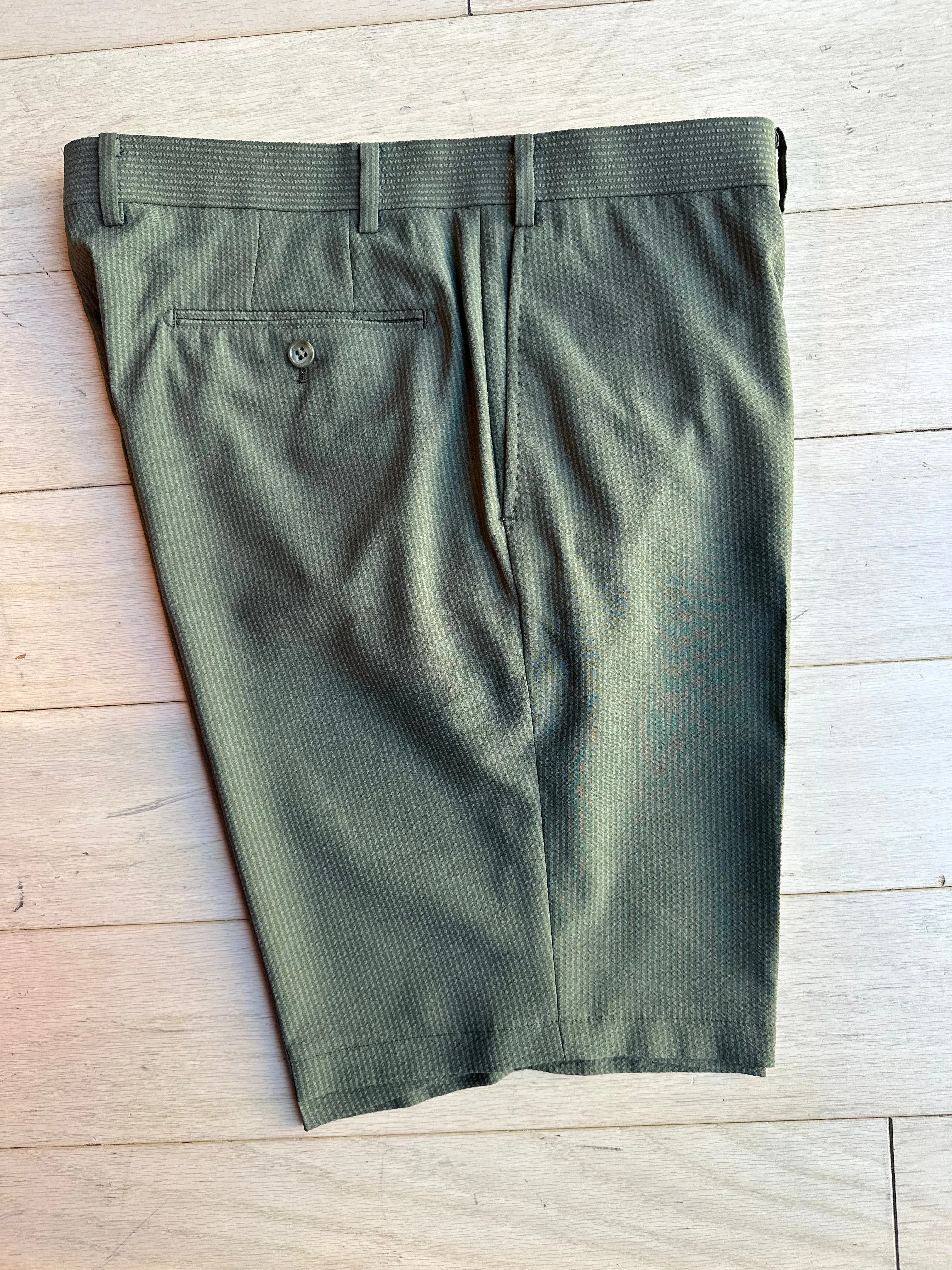 Olive Seersucker Premium Short