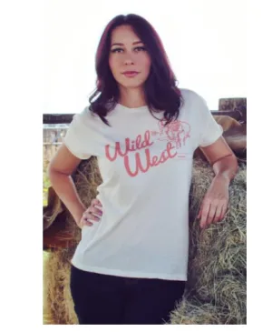 Original Cowgirl Clothing T-Shirts: Wild West Bucking Horse