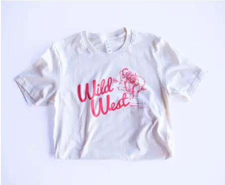 Original Cowgirl Clothing T-Shirts: Wild West Bucking Horse