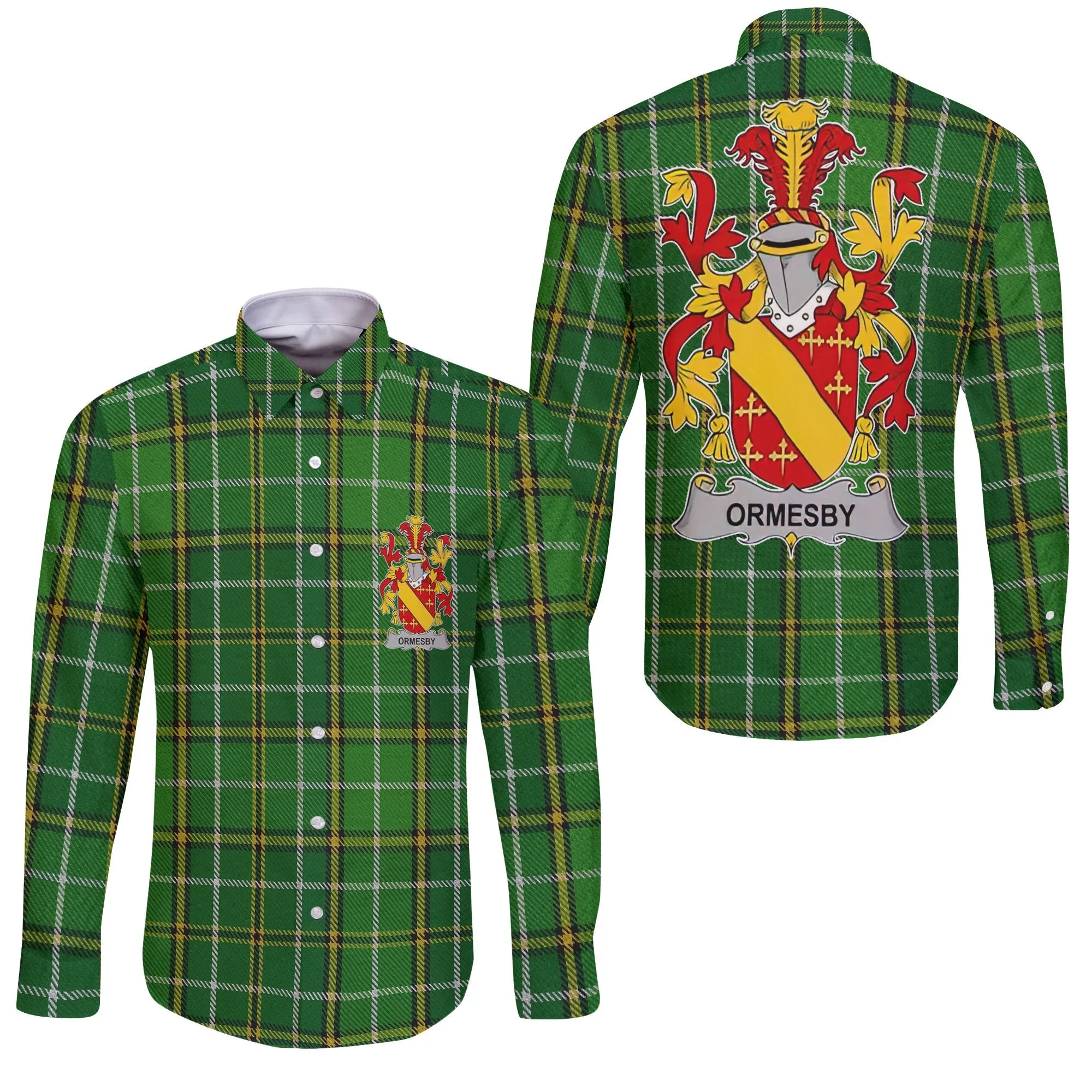 Ormesby Long Sleeve Button Shirts Crest And National Plaid Style
