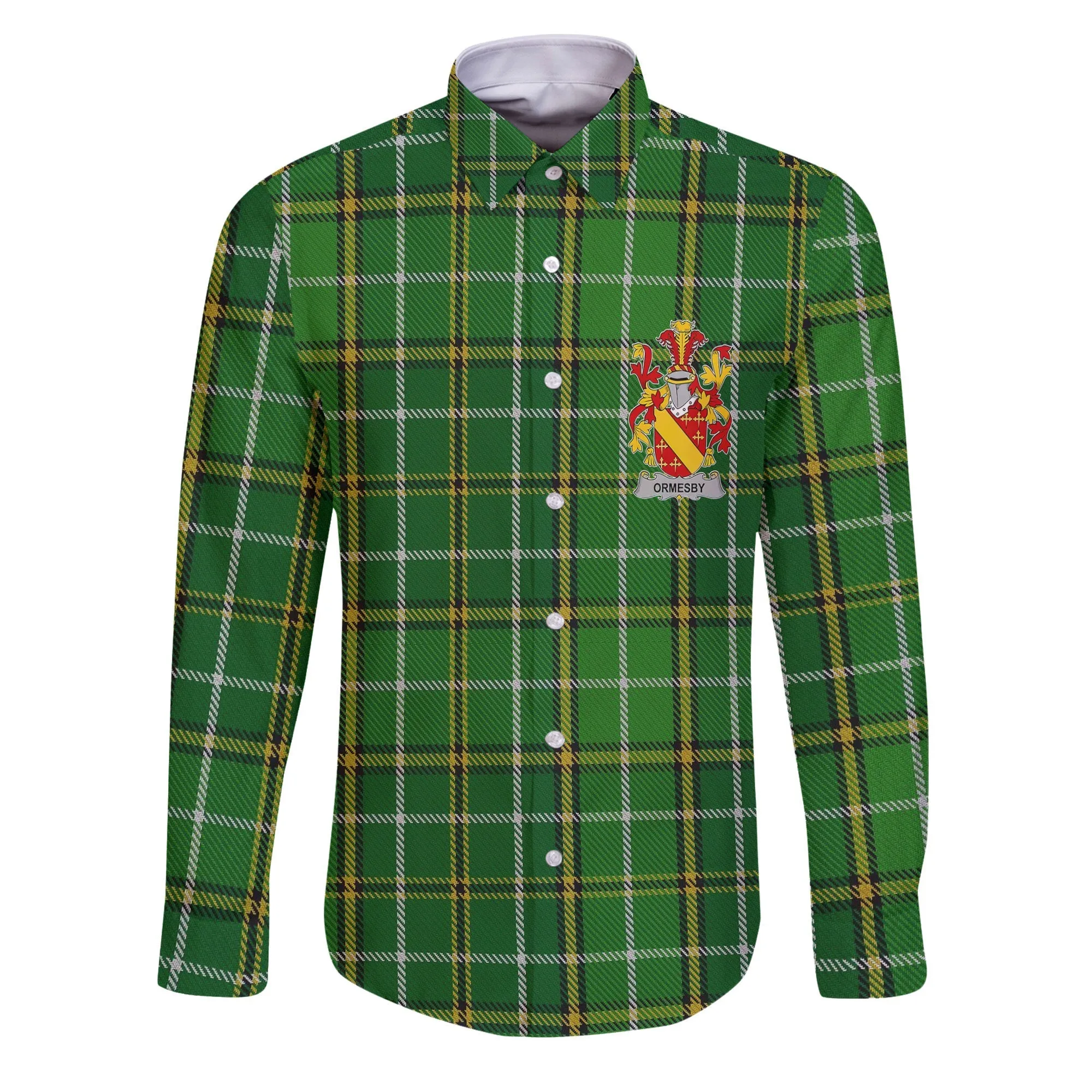 Ormesby Long Sleeve Button Shirts Crest And National Plaid Style