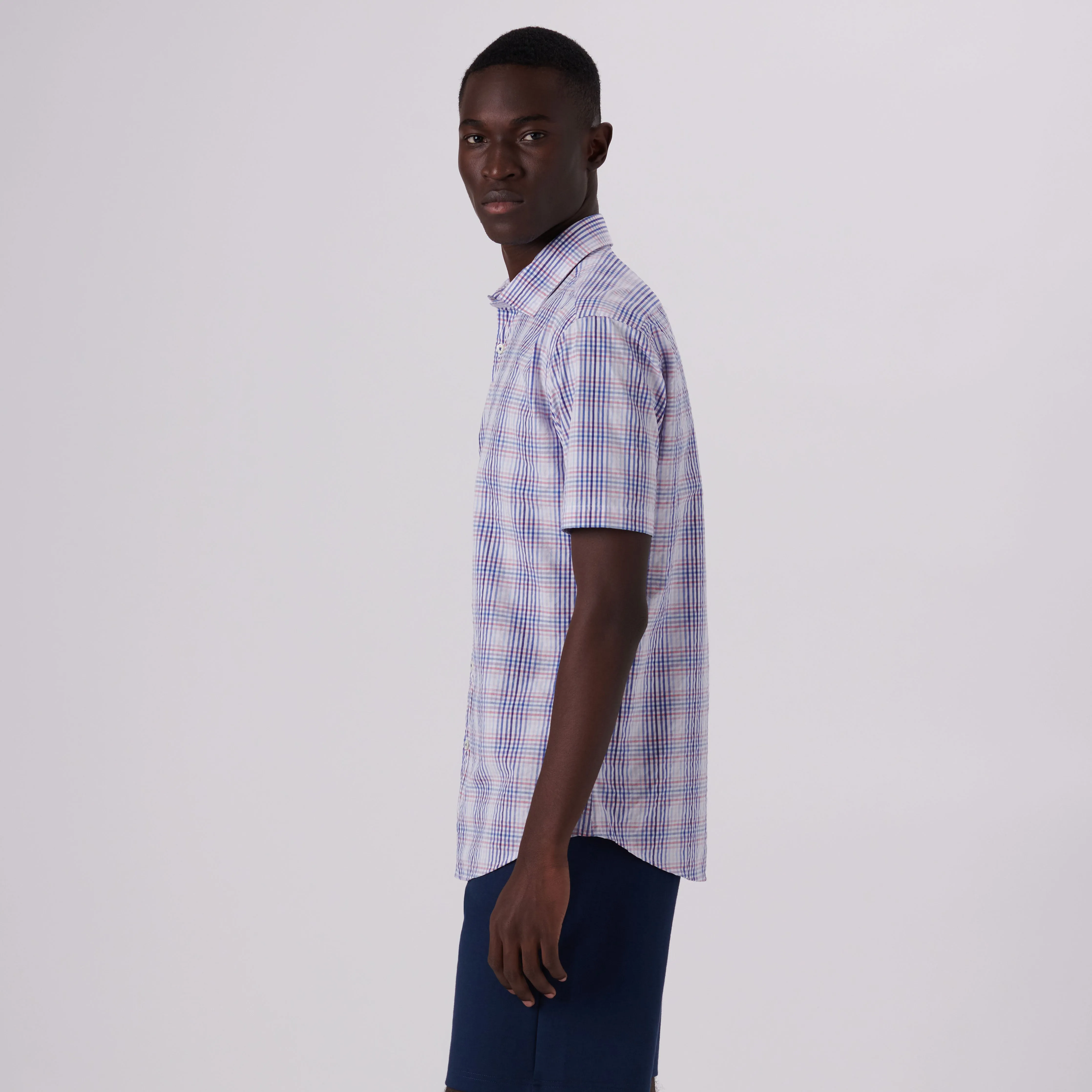 Orson Plaid Check Short Sleeve Shirt