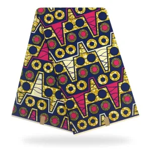 Oval Round Burgundy Traditional African Wedding Fabric 100% Cotton