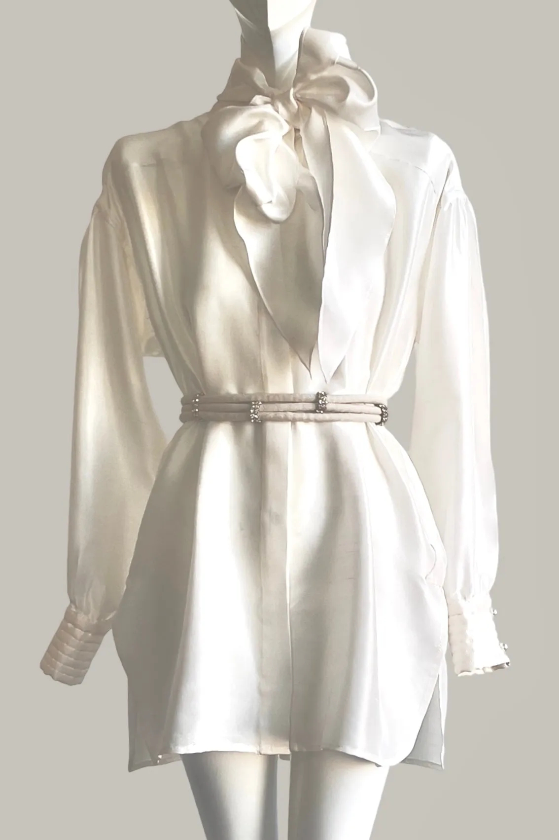 Paisano Blouse Pearl Silk Shantung {Made to Order}