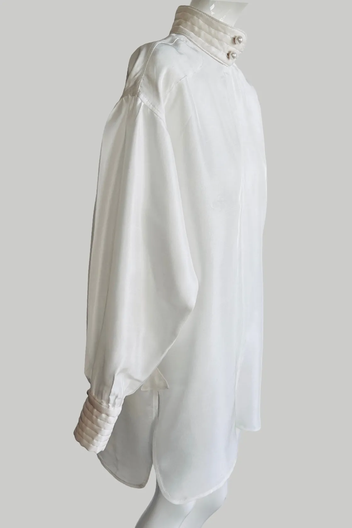 Paisano Blouse Pearl Silk Shantung {Made to Order}