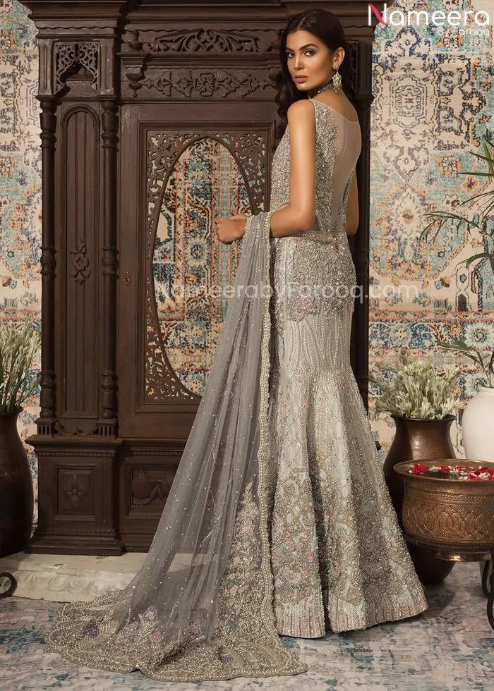 Pakistani Mermaid Lehenga Online for Bridal Wear #BN960