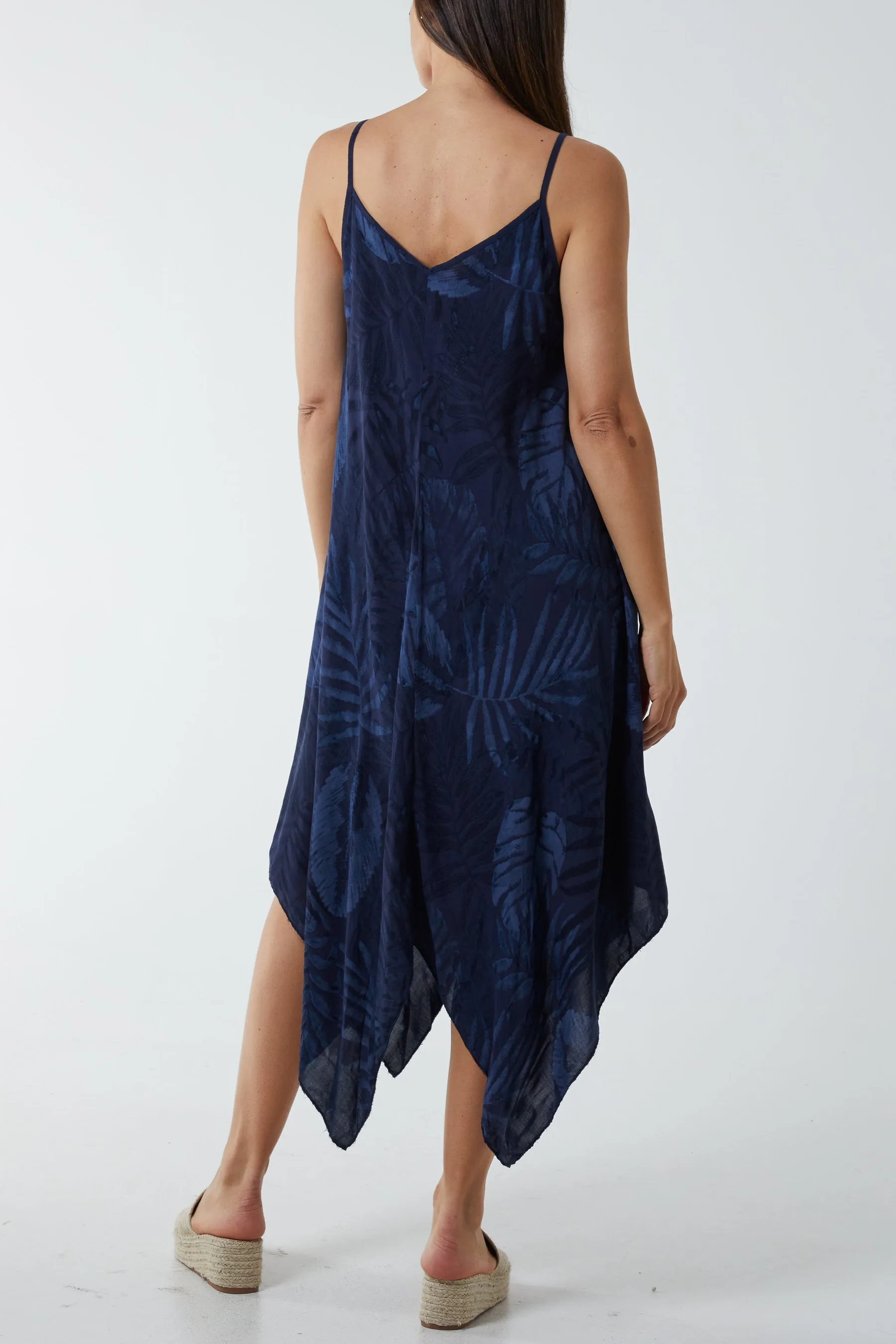 Palm Leaves Hanky Hem Dress
