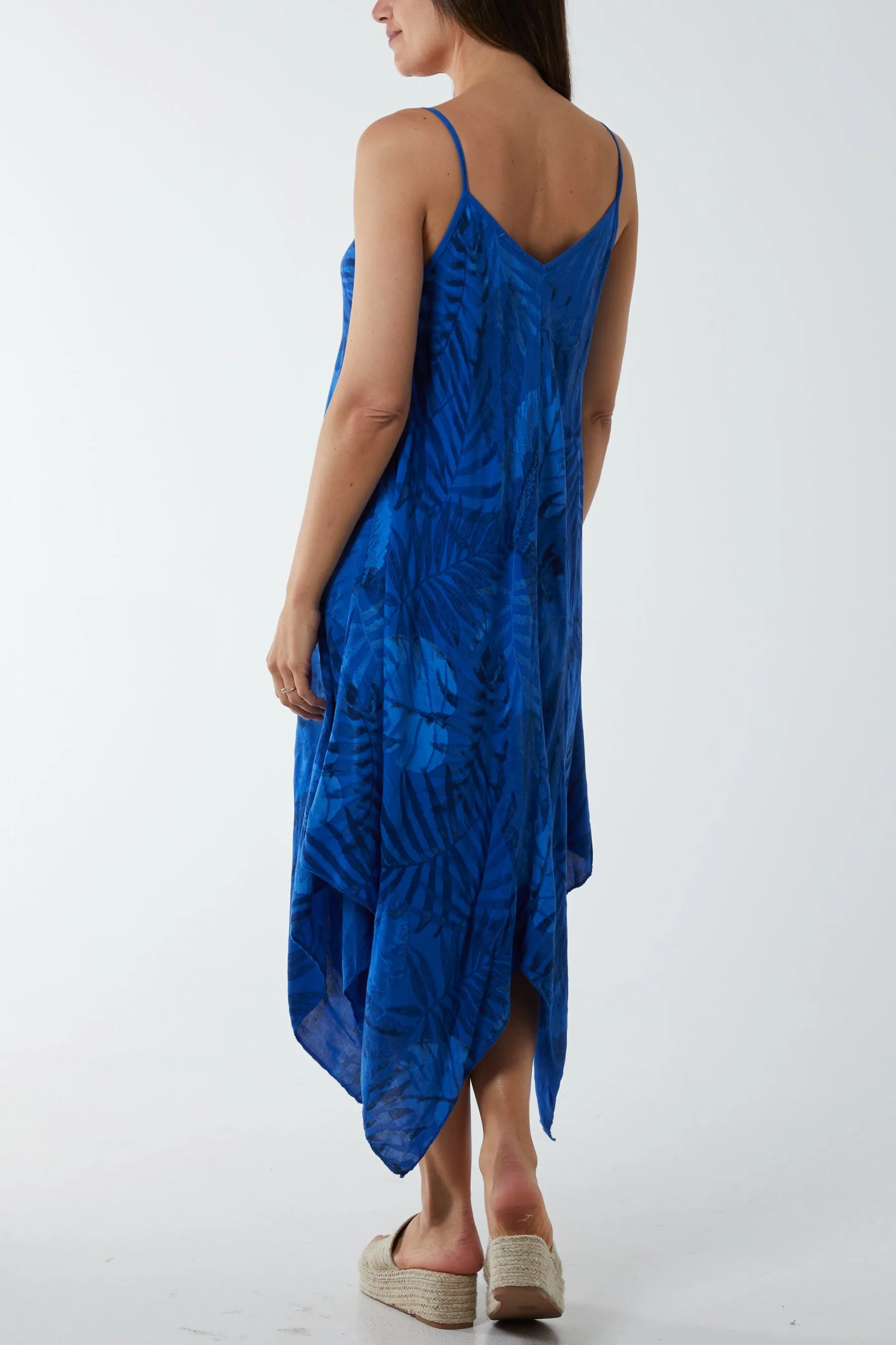 Palm Leaves Hanky Hem Dress