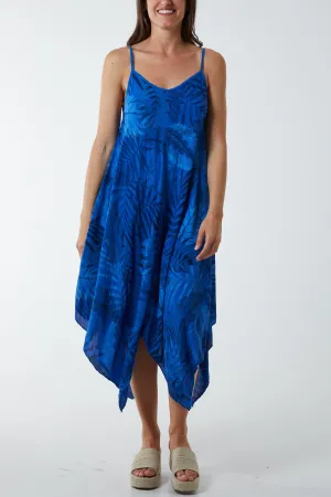 Palm Leaves Hanky Hem Dress