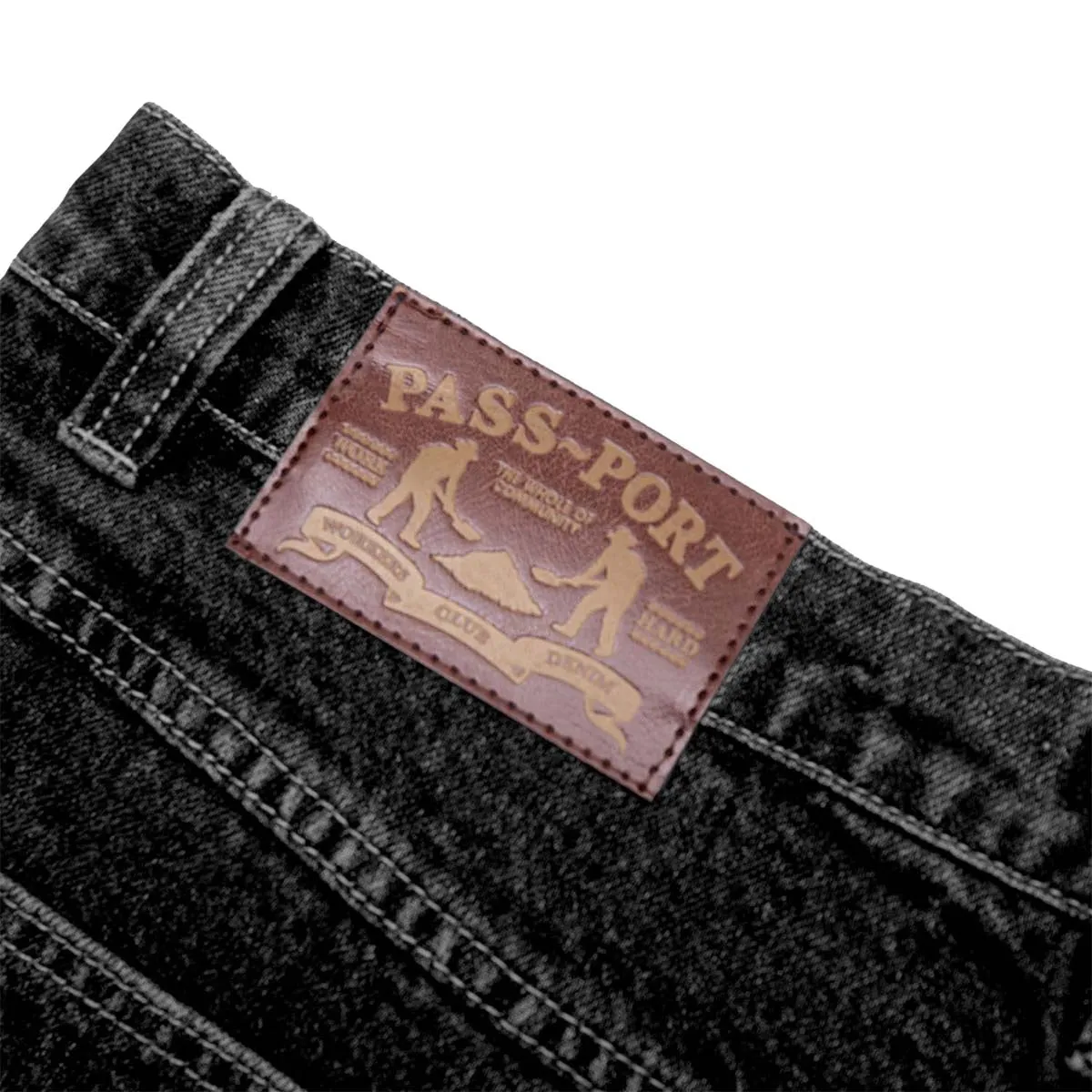 Pass~Port - Workers Club Shorts Faded Wash Black
