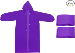 PATIKIL Rain Ponchos, Unisex Survival Raincoats, Reusable Thickened Impermeable Rain Jackets for Hiking Outdoor