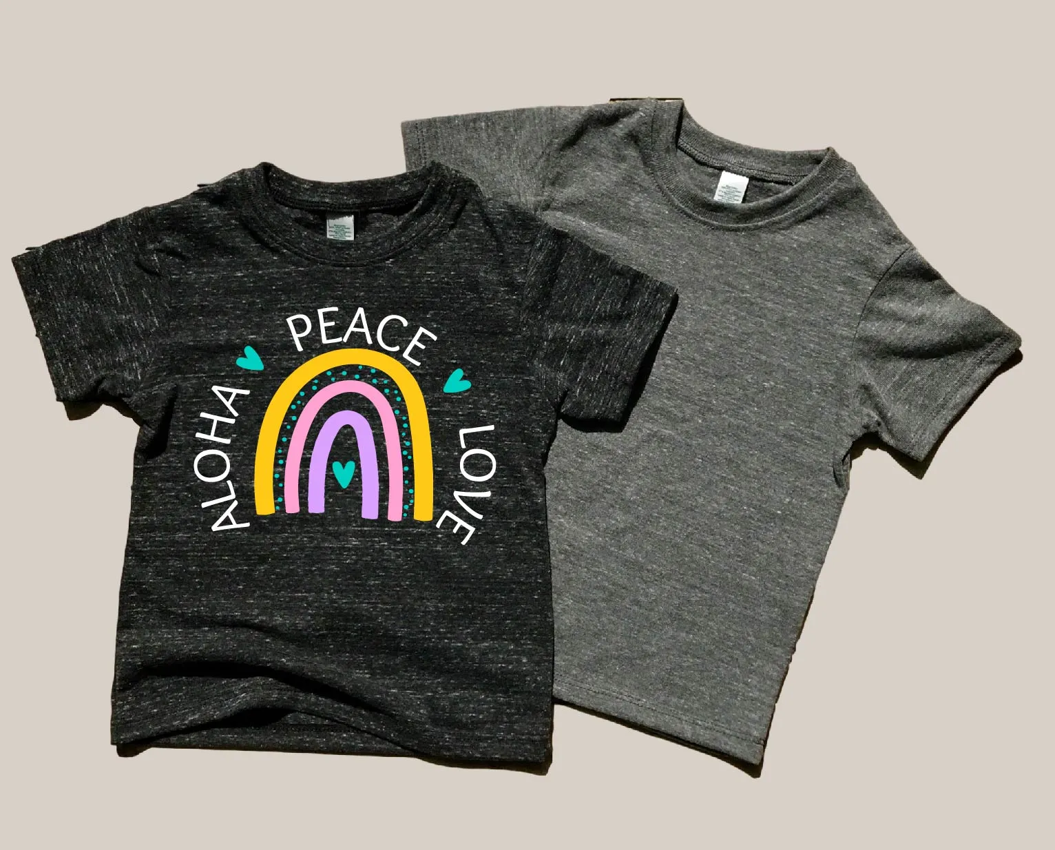 Peace Love Aloha Rainbow Shirt | Unisex Kids Shirt