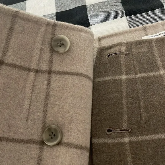 Pendleton 100% Merino Wool Plaid Skirt Women's Sz 6 Wrap Soft Thick Short Classy