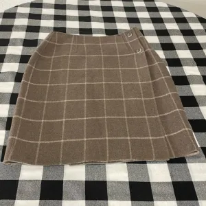 Pendleton 100% Merino Wool Plaid Skirt Women's Sz 6 Wrap Soft Thick Short Classy