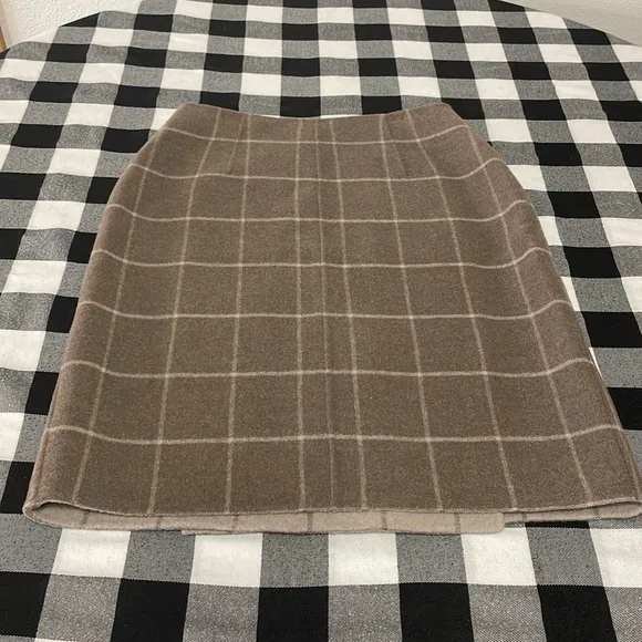 Pendleton 100% Merino Wool Plaid Skirt Women's Sz 6 Wrap Soft Thick Short Classy