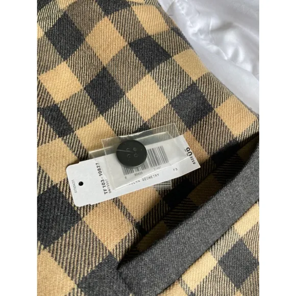 Pendleton 100% virgin wool grid plaid button up shacket Nwot size 6