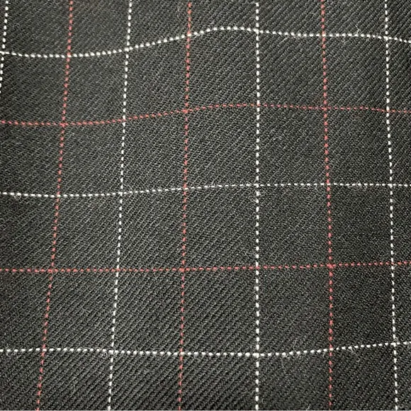 Pendleton 100% Wool Black And Red Plaid Skirt Sz 14