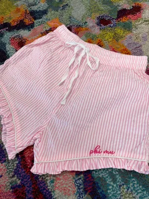 Phi Mu Seersucker Sleep Shorts