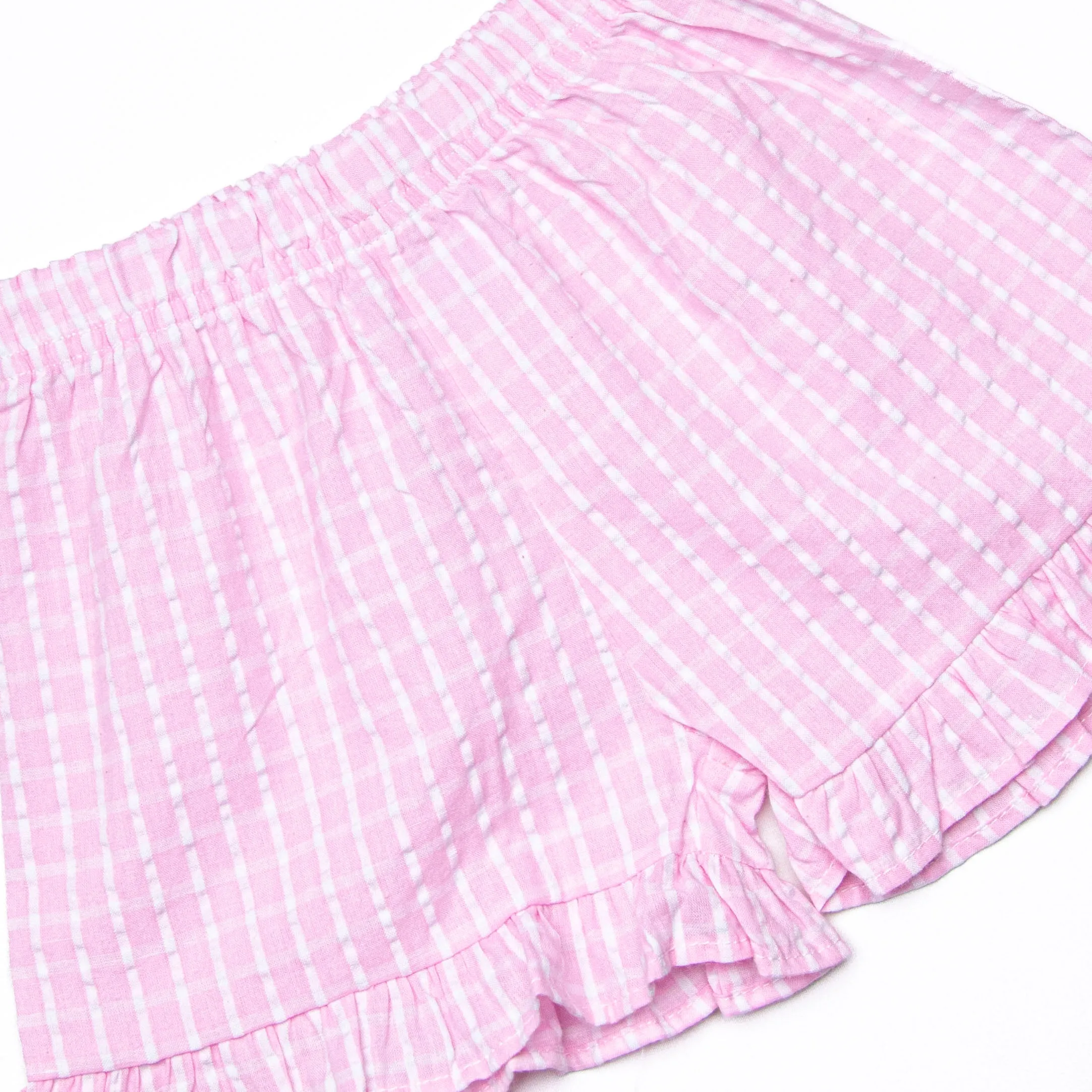 Picnic Plaid Short Set, Pink