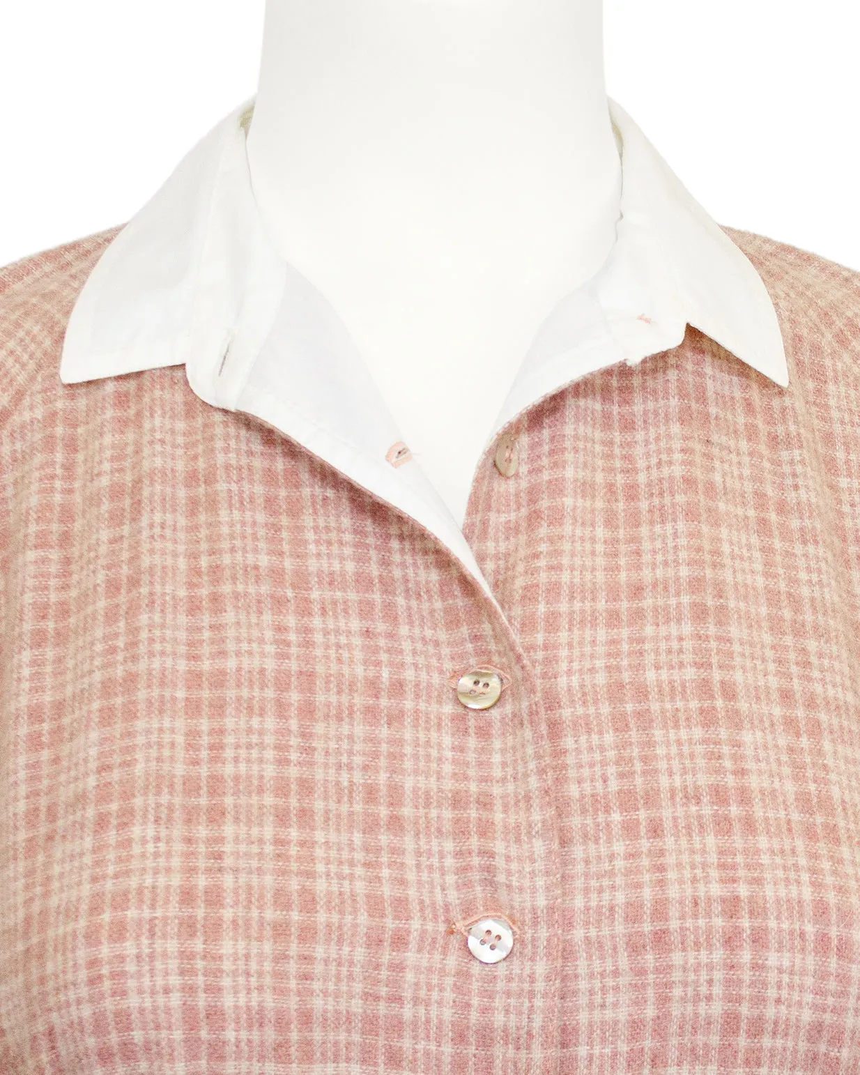 Pink Fiorucci Wool Shirtdress circa 1972