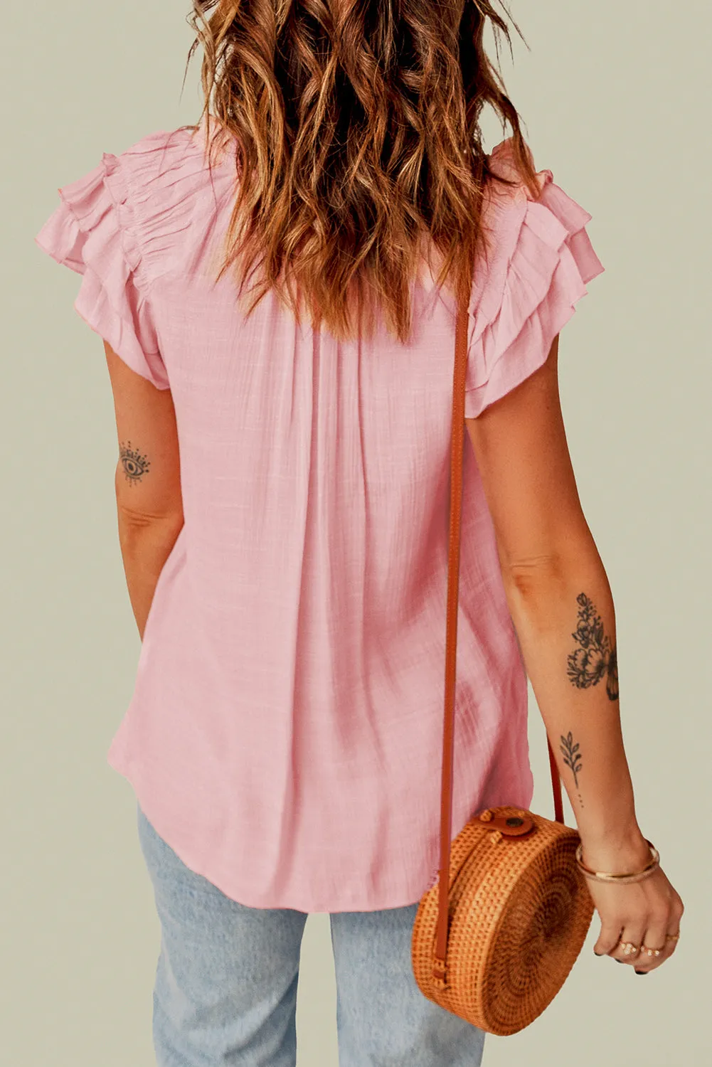 Pink Short Sleeve Top