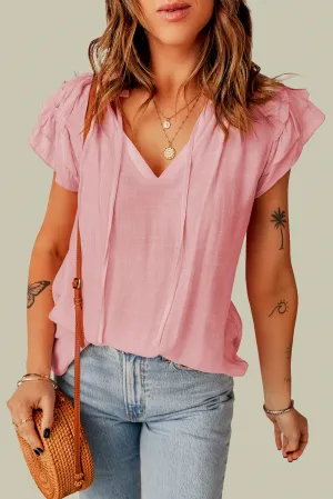 Pink Short Sleeve Top