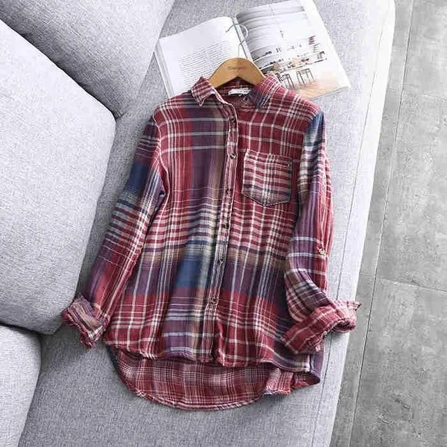 Plaid European Style Shirt