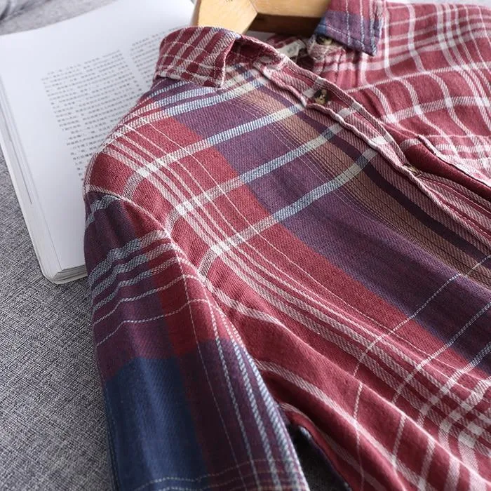 Plaid European Style Shirt