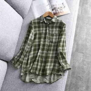 Plaid European Style Shirt
