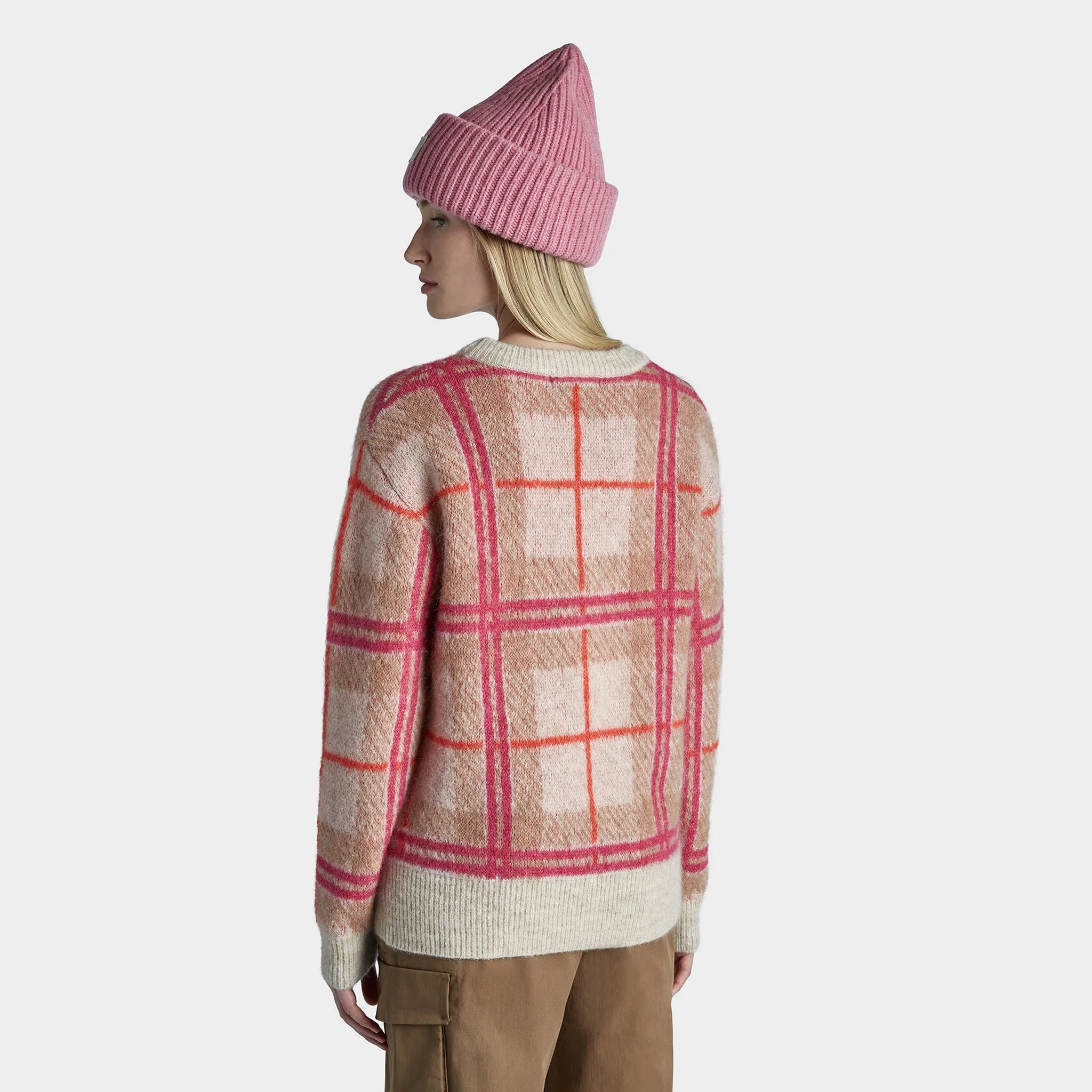 Plaid Mohair Sweater