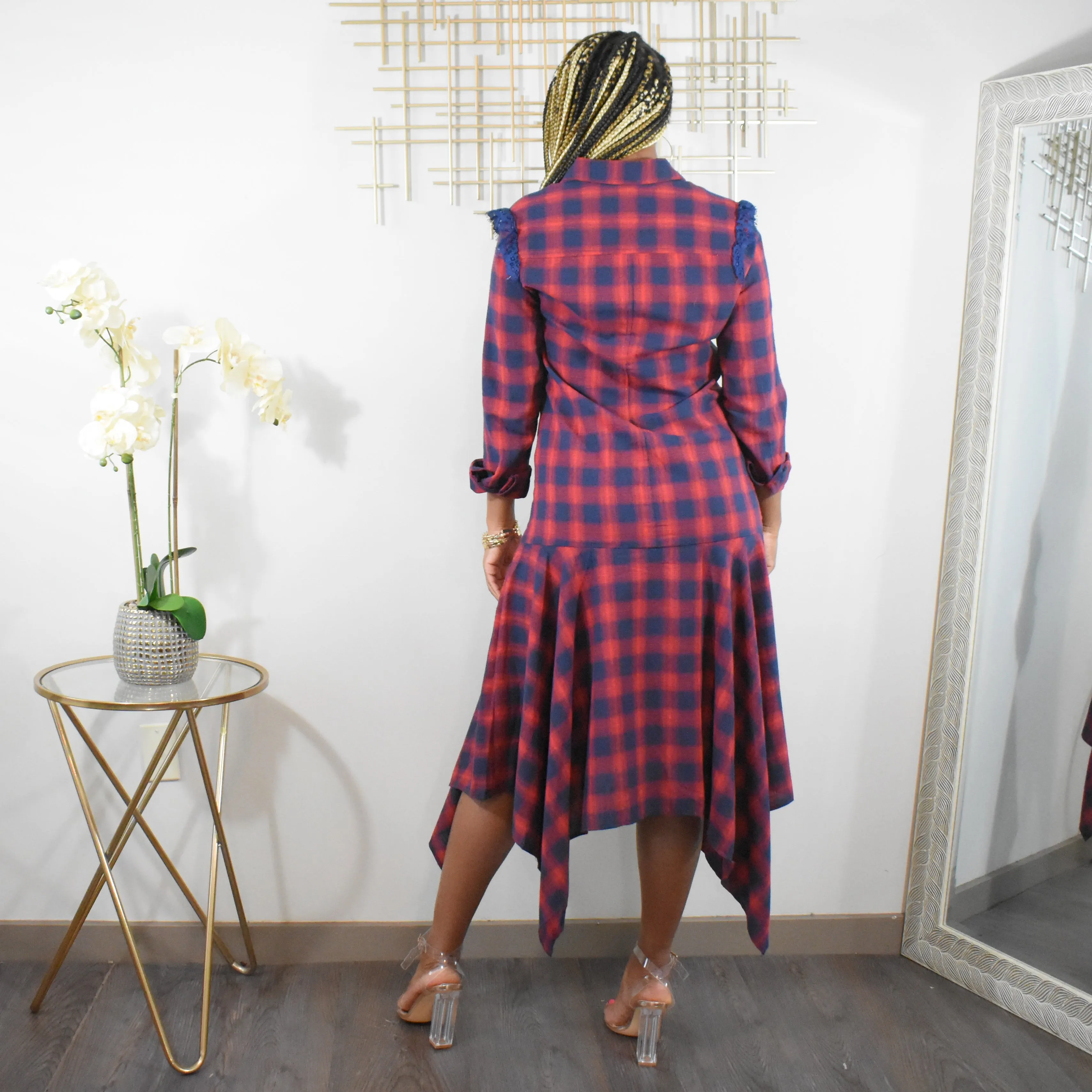 Plaid My Way | Maxi Dress