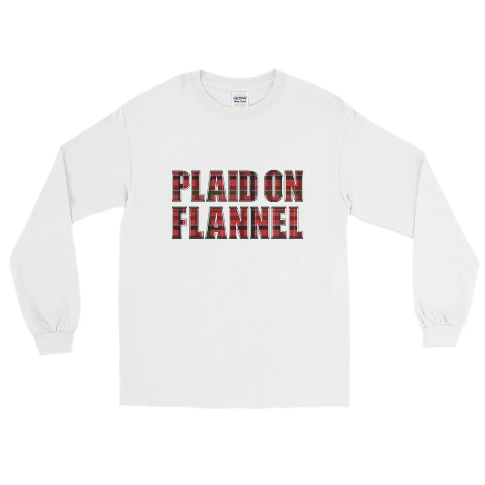 Plaid On Flannel Long Sleeve Shirt