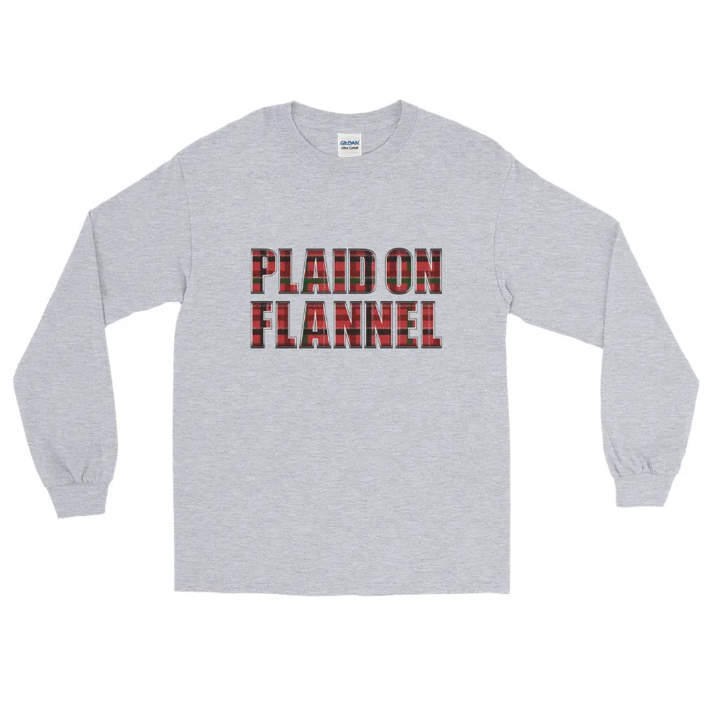 Plaid On Flannel Long Sleeve Shirt