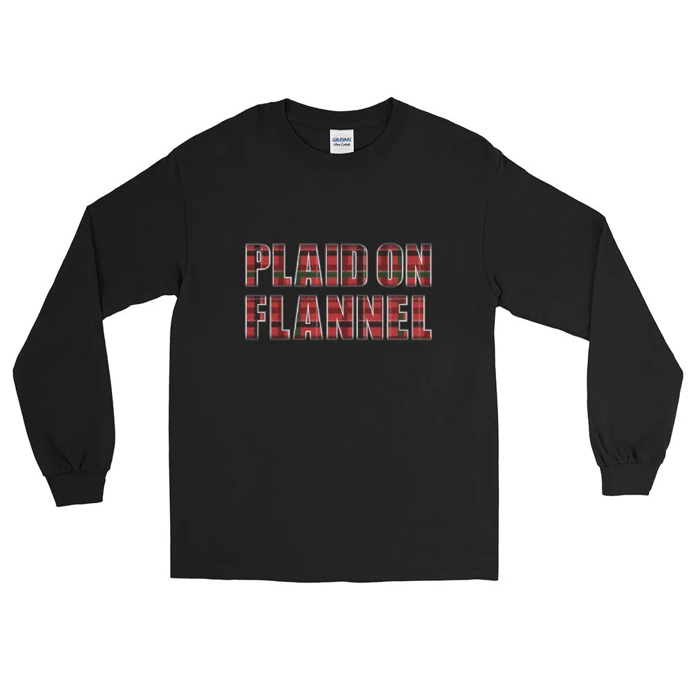 Plaid On Flannel Long Sleeve Shirt