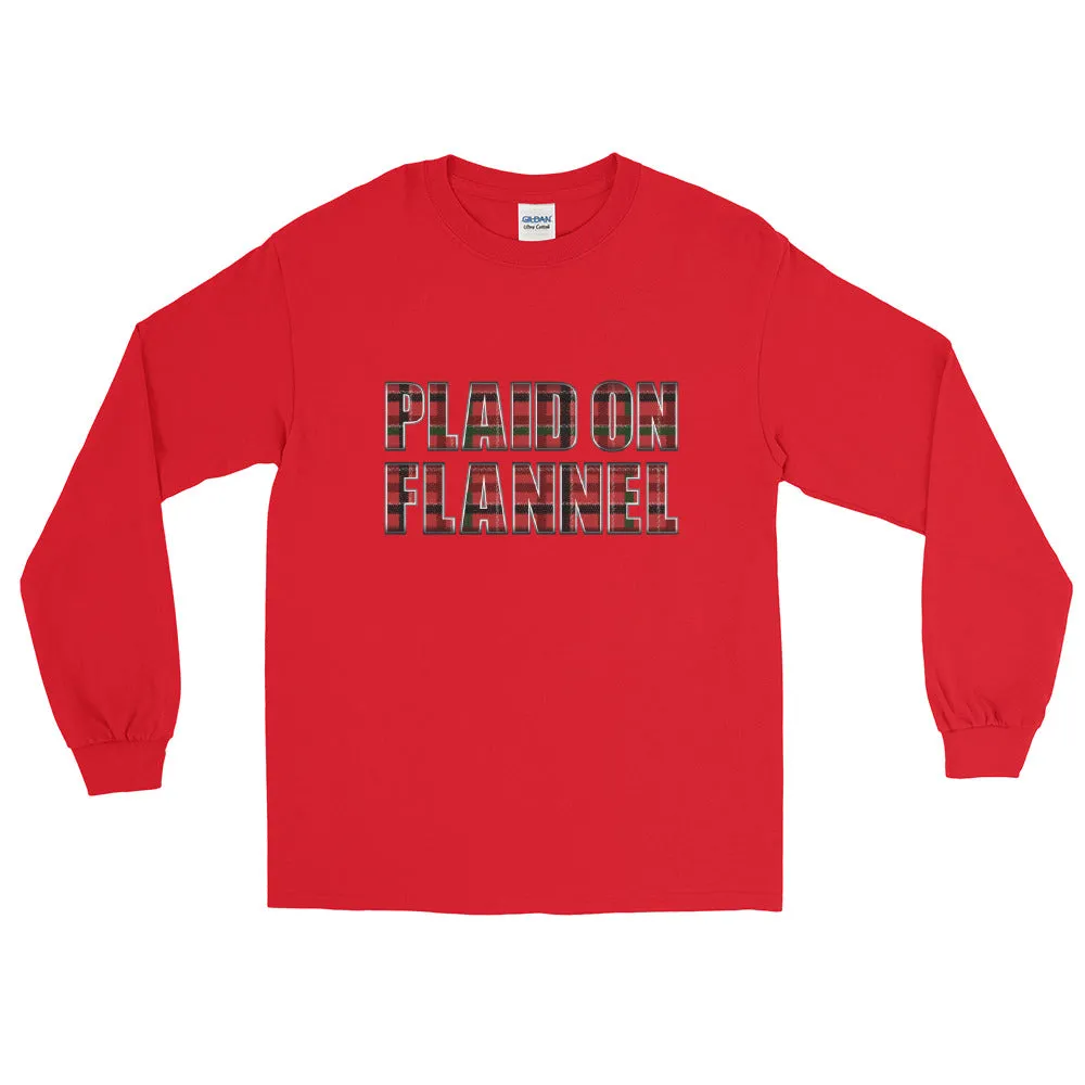 Plaid On Flannel Long Sleeve Shirt