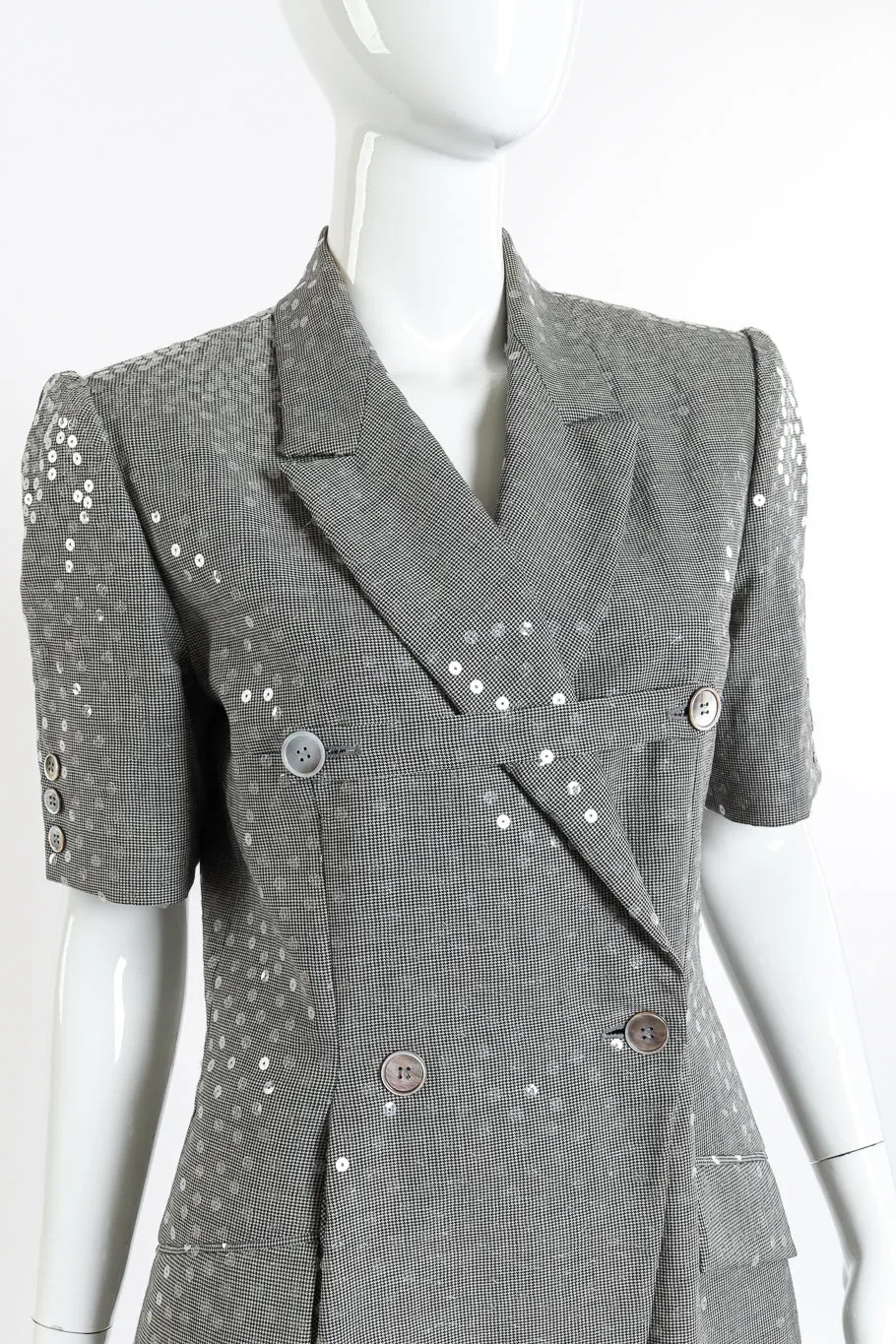 Plaid Sequin Dress