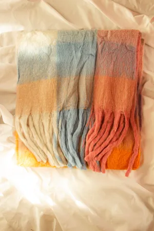 Plaid Warm Wrap Scarf