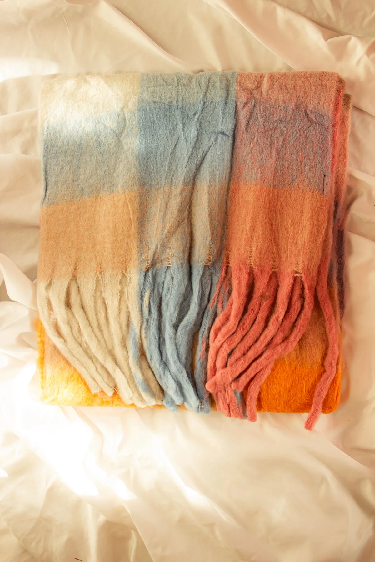 Plaid Warm Wrap Scarf