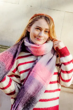 Plaid Warm Wrap Scarf
