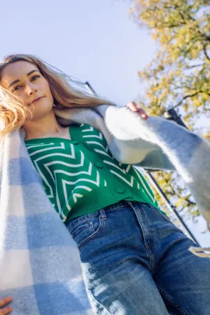 Plaid Warm Wrap Scarf