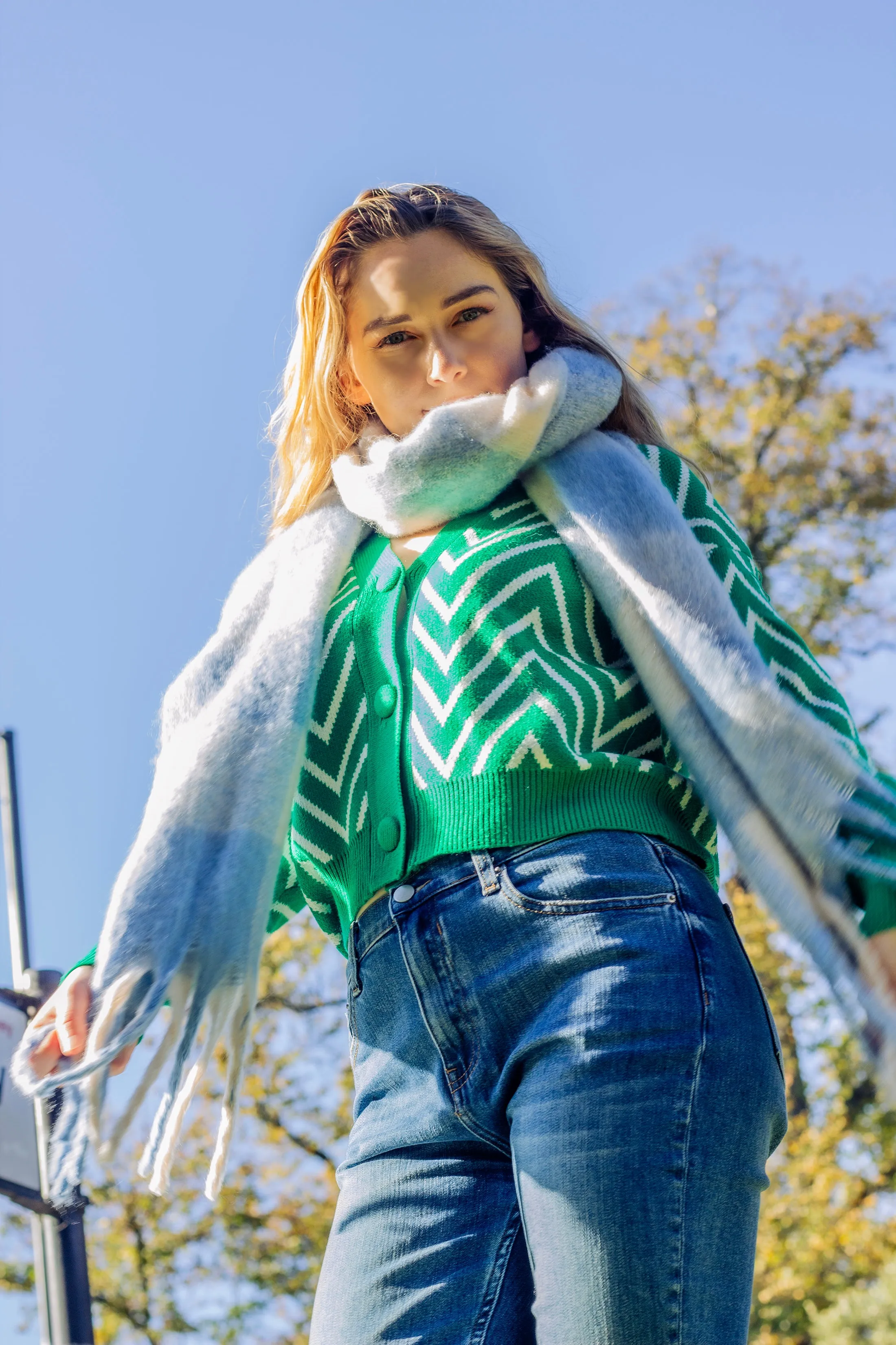 Plaid Warm Wrap Scarf