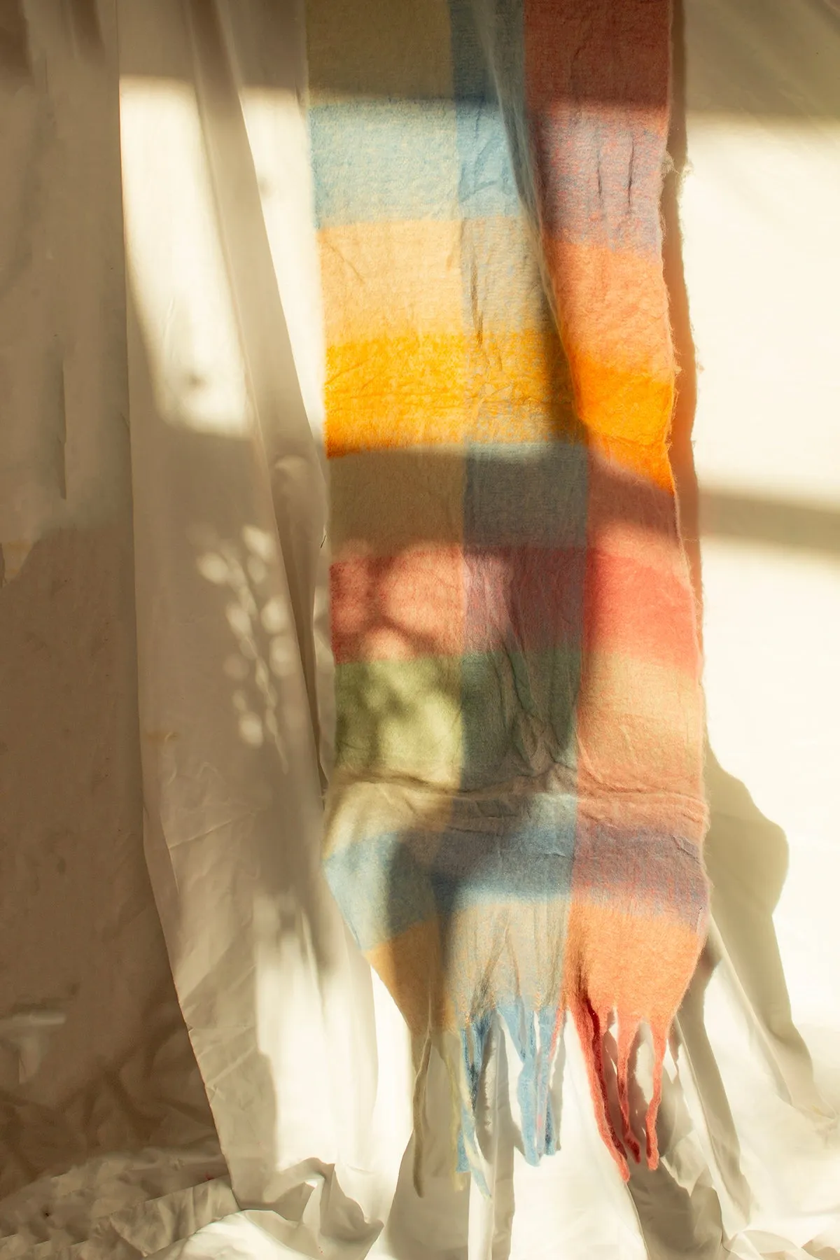 Plaid Warm Wrap Scarf