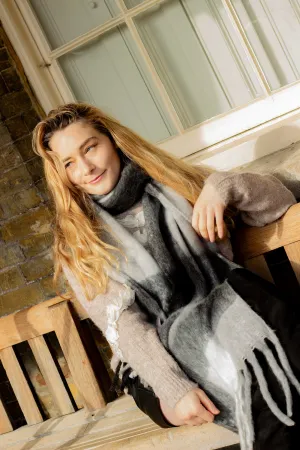 Plaid Warm Wrap Scarf