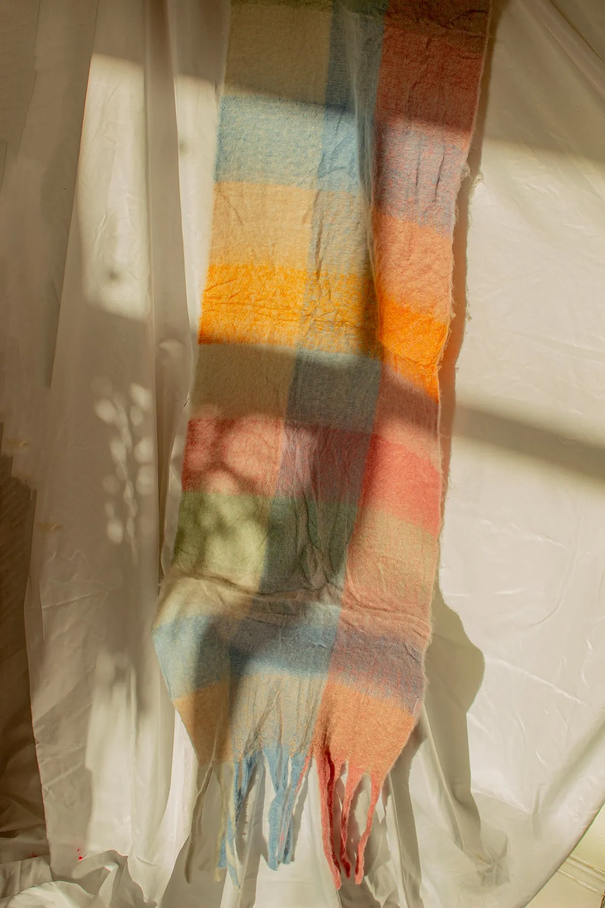 Plaid Warm Wrap Scarf